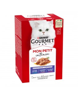 Gourmet húmedo gato Mon Petit selección de pescados 6x50 gr
