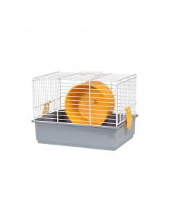 Jaula Hamster con rueda naranja