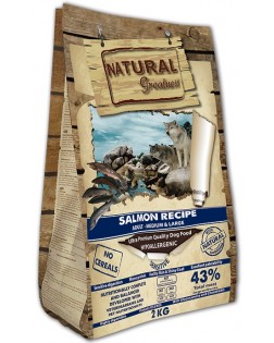 Lateral Natural Greatness pienso perro medium - large Salmón 2 kg