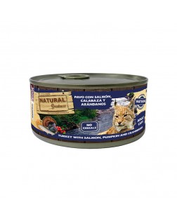 Natural Greatness húmedo gato salmón, calabaza y arándanos 185 gr