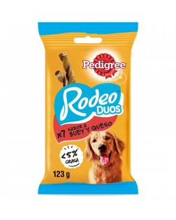 Pedigree snack perro Rodeo Duos buey y queso 123 gr