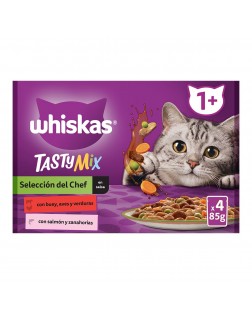 Whiskas húmedo gato adulto Tasty Mix chef 4x85 gr